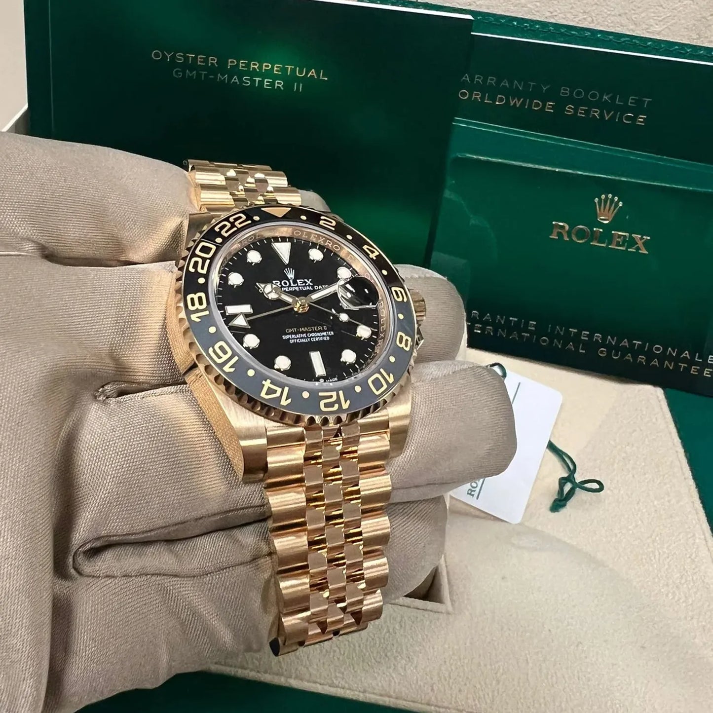 Rolex GMT-Master II NEW RELEASE 2023 Jubilee 18ct Yellow Gold 126718GRNR-0001/126713GRNR-0001