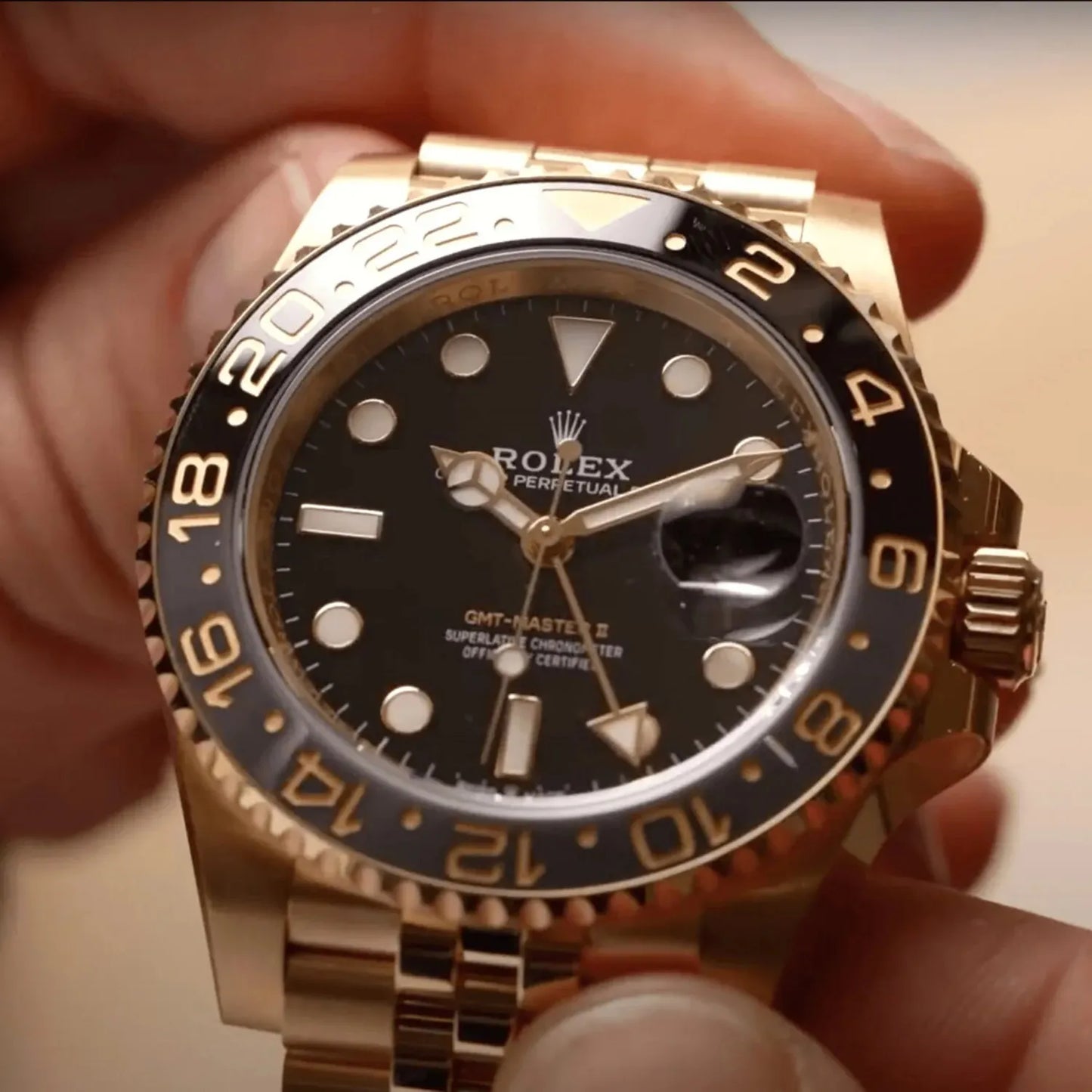 Rolex GMT-Master II NEW RELEASE 2023 Jubilee 18ct Yellow Gold 126718GRNR-0001/126713GRNR-0001