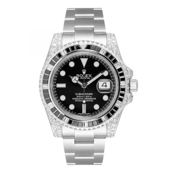 Big Promotion - Rolex Submariner Date 116659 SABR 18K White Gold Diamonds Sapphires Unworn