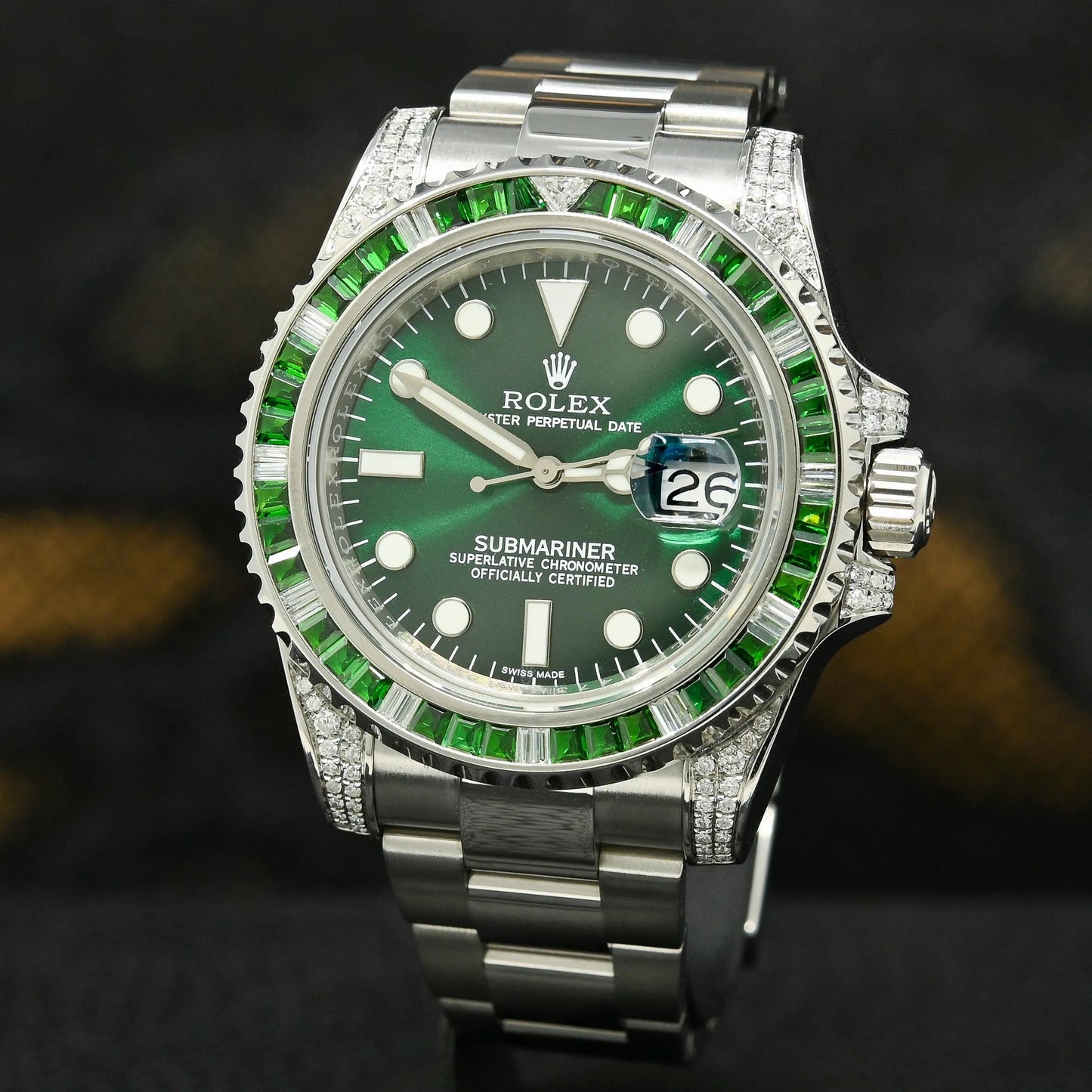 Big Promotion - Rolex Submariner Date 116659 SABR 18K White Gold Diamonds Sapphires Unworn