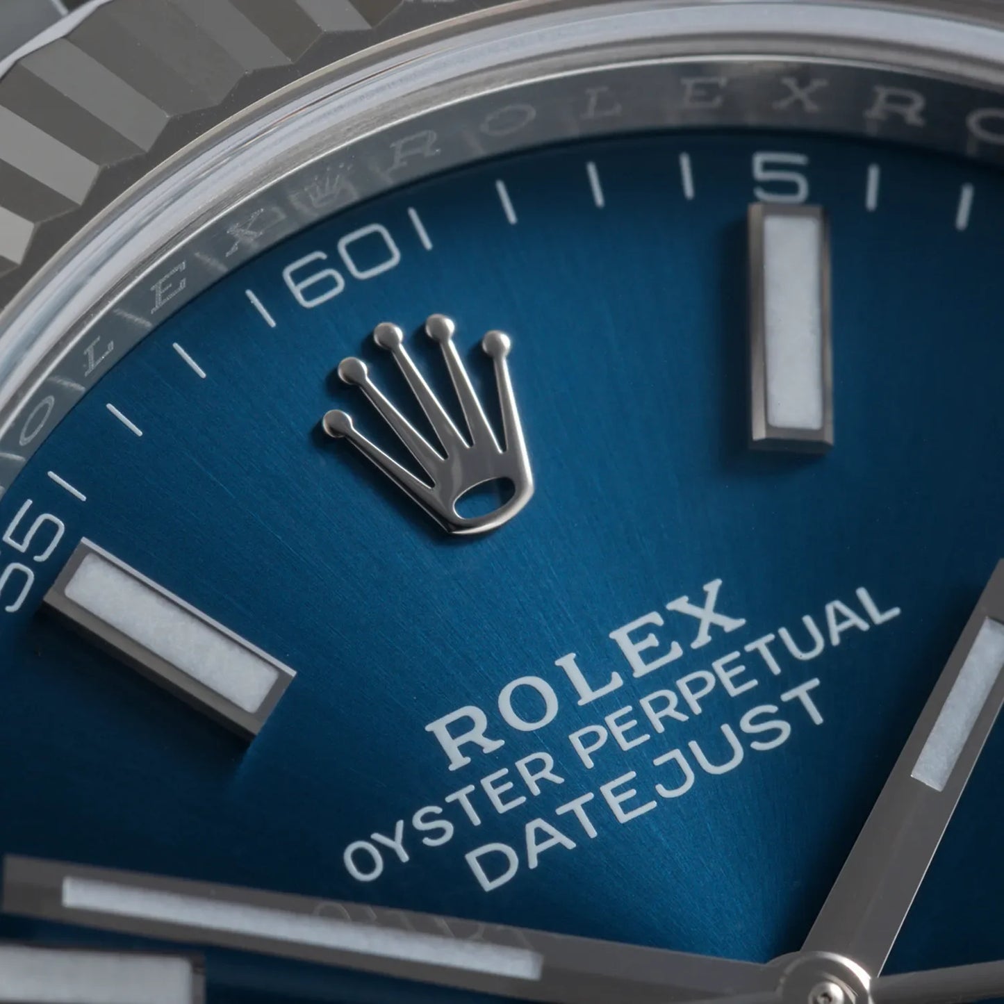 Rolex Datejust 41mm Oystersteel and white gold Bright Blue Dial 126334-0002